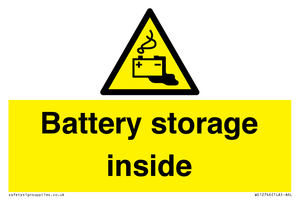Battery storage inside